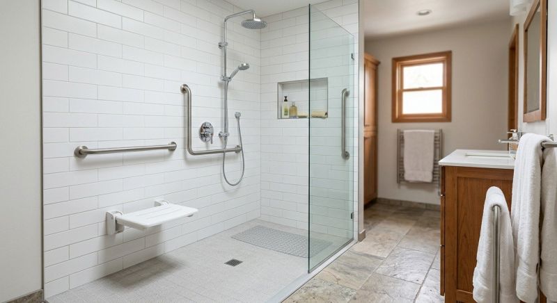 Elderly Shower Installation in Portland, ME